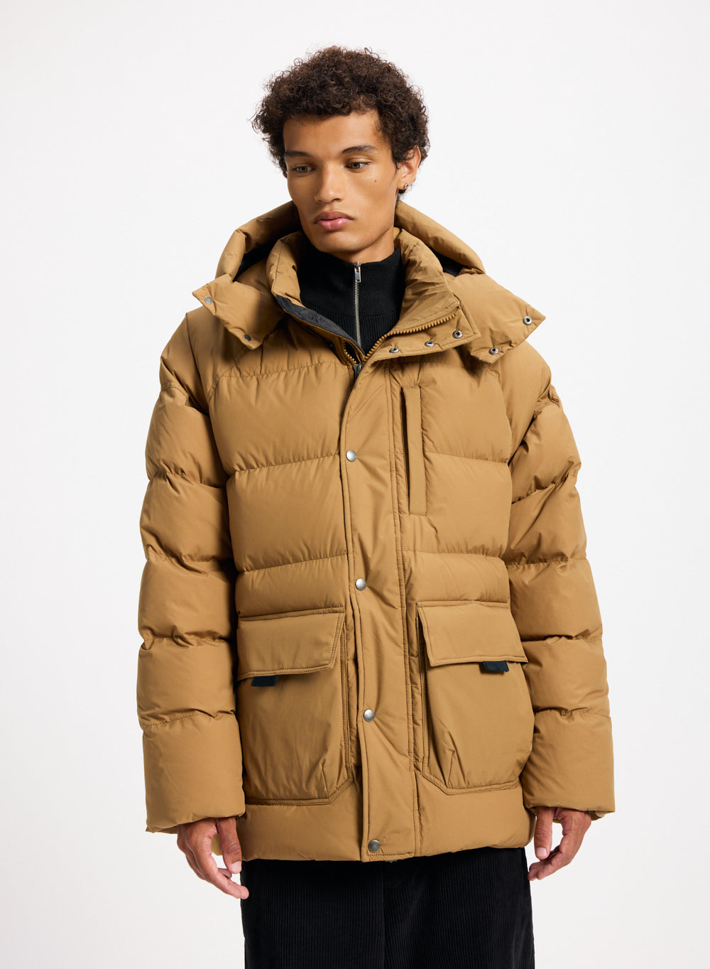 Doudoune hiver homme en duvet naturel Pyrenex Voyager ocre