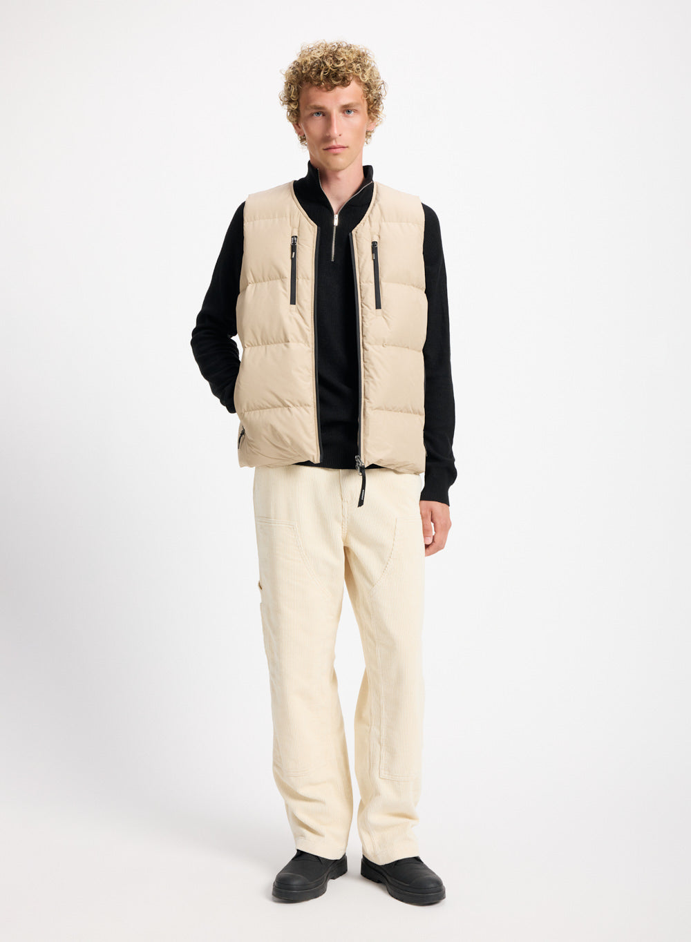 Doudoune sans manches homme Pyrenex Solace beige