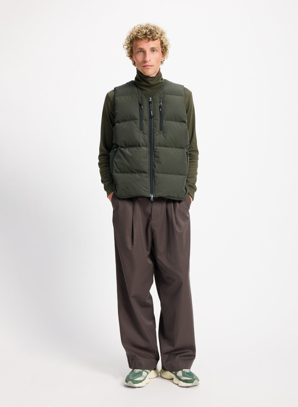 Doudoune sans manches homme Pyrenex Solace kaki