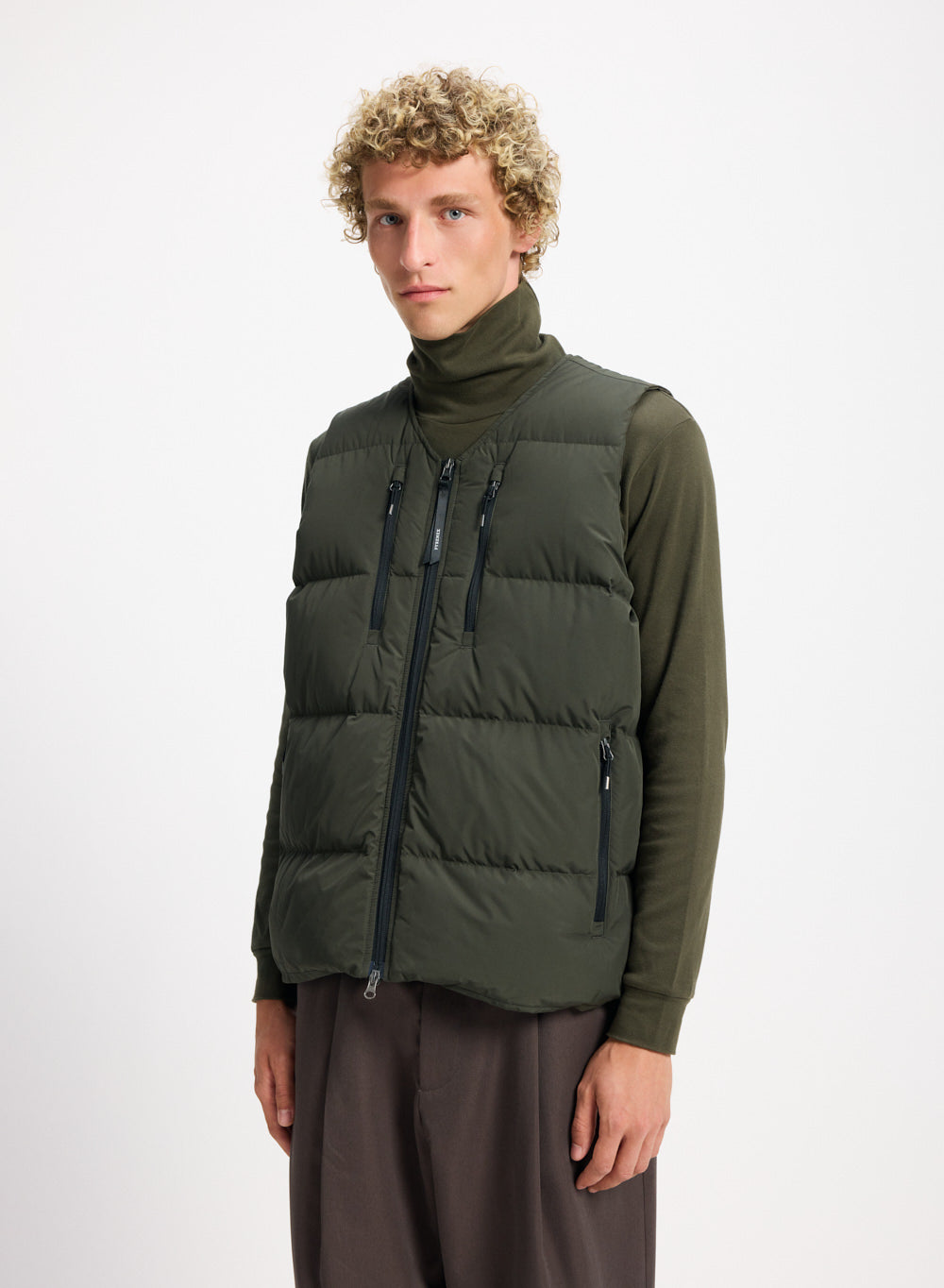 Doudoune sans manches homme Pyrenex Solace kaki