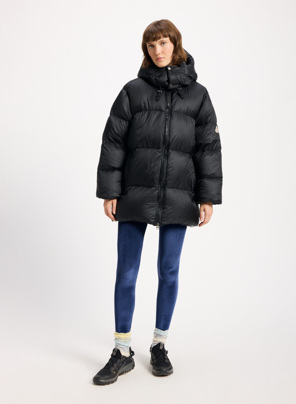 Doudoune chaude unisexe Pyrenex Shift Hooded Ripstop noire