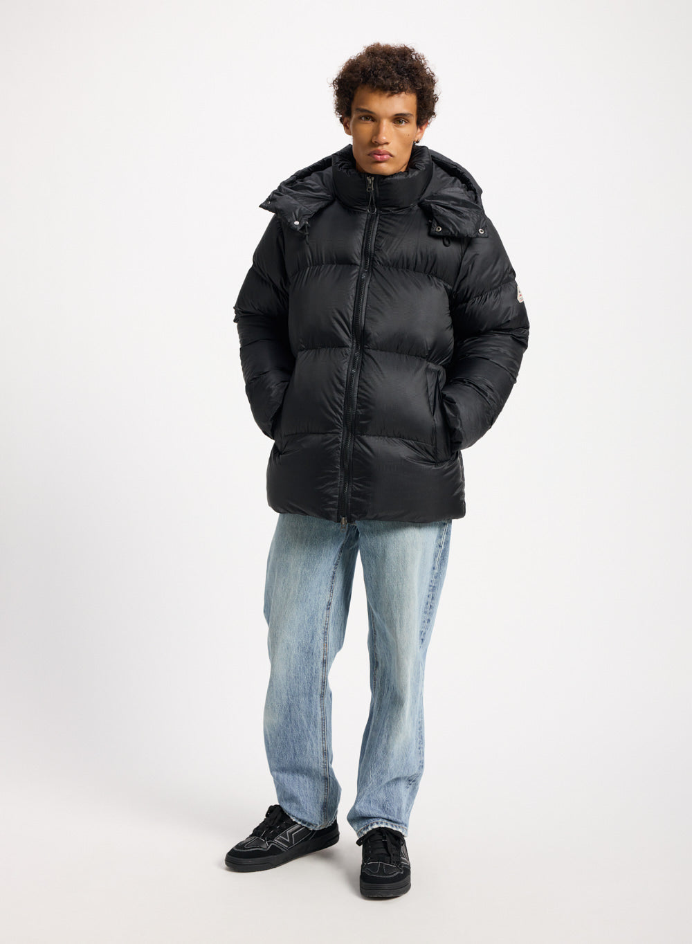 Doudoune chaude unisexe Pyrenex Shift Hooded Ripstop noire