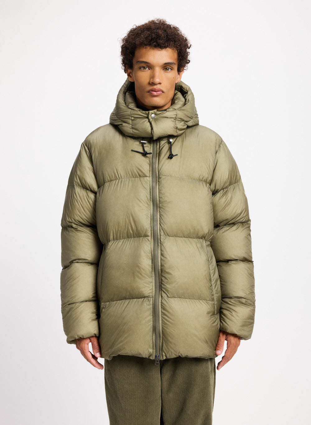 Doudoune chaude et ultra légère unisexe Pyrenex Shift Hooded Ripstop kaki