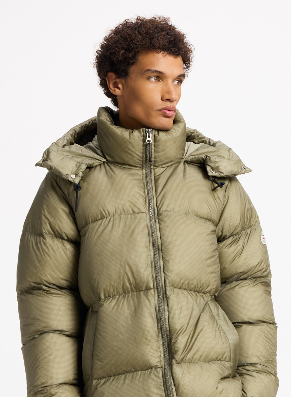 Doudoune chaude et ultra légère unisexe Pyrenex Shift Hooded Ripstop kaki