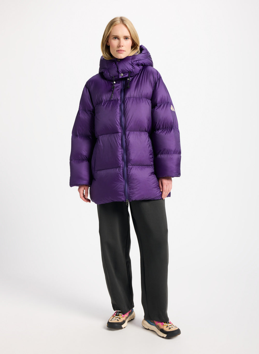 Doudoune chaude et ultra légère unisexe Pyrenex Shift Hooded Ripstop violette