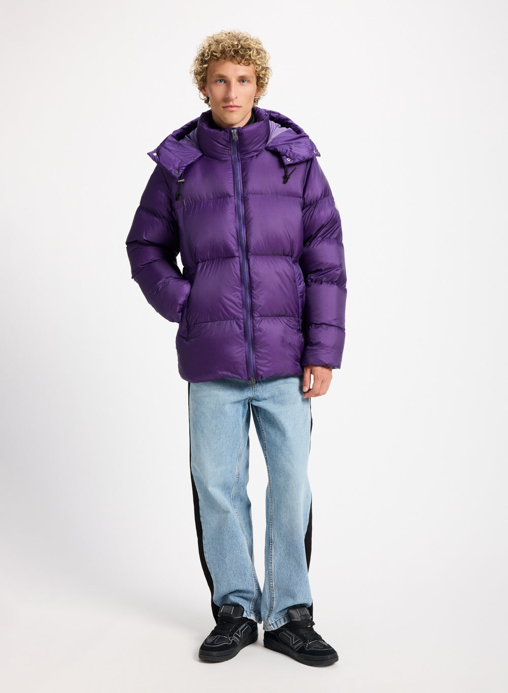 Doudoune chaude et ultra légère unisexe Pyrenex Shift Hooded Ripstop violette