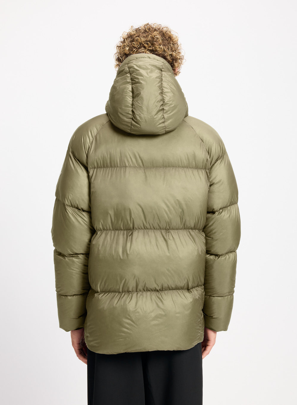 Doudoune hiver à capuche pour homme Pyrenex Helium kaki
