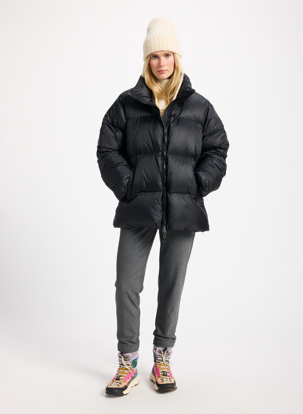 Doudoune unisexe chaude Pyrenex Shift Ripstop noire