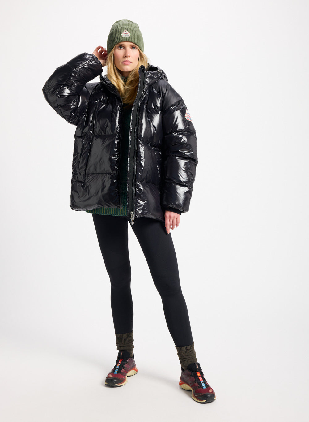 Doudoune unisexe à capuche Pyrenex Sten noire