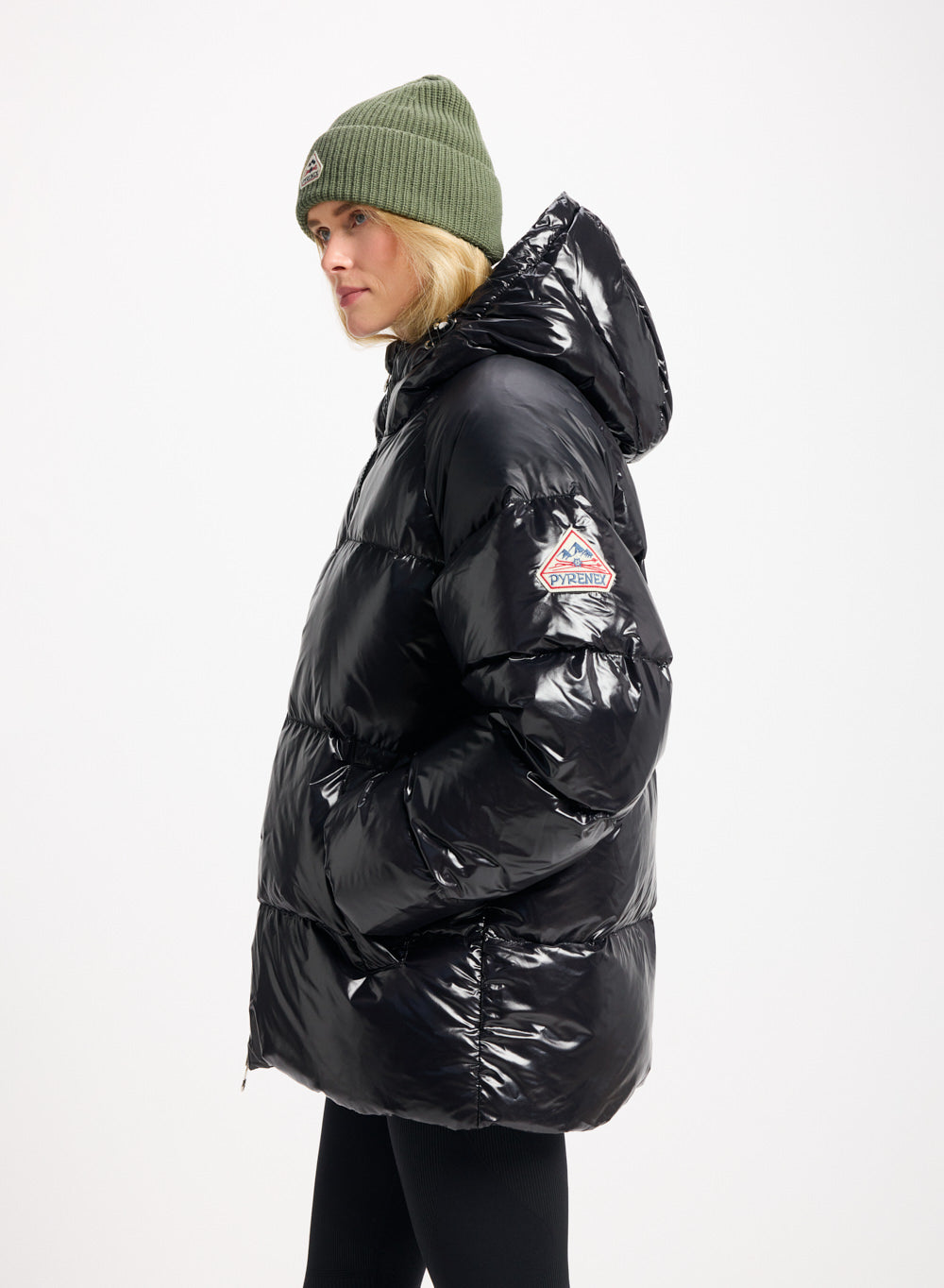 Doudoune unisexe à capuche Pyrenex Sten noire