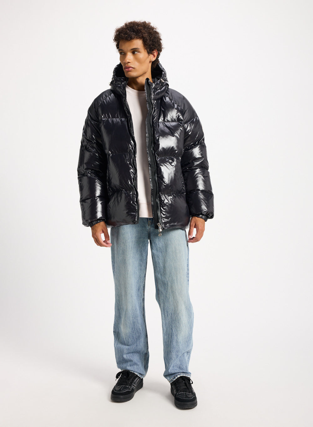 Doudoune unisexe à capuche Pyrenex Sten noire