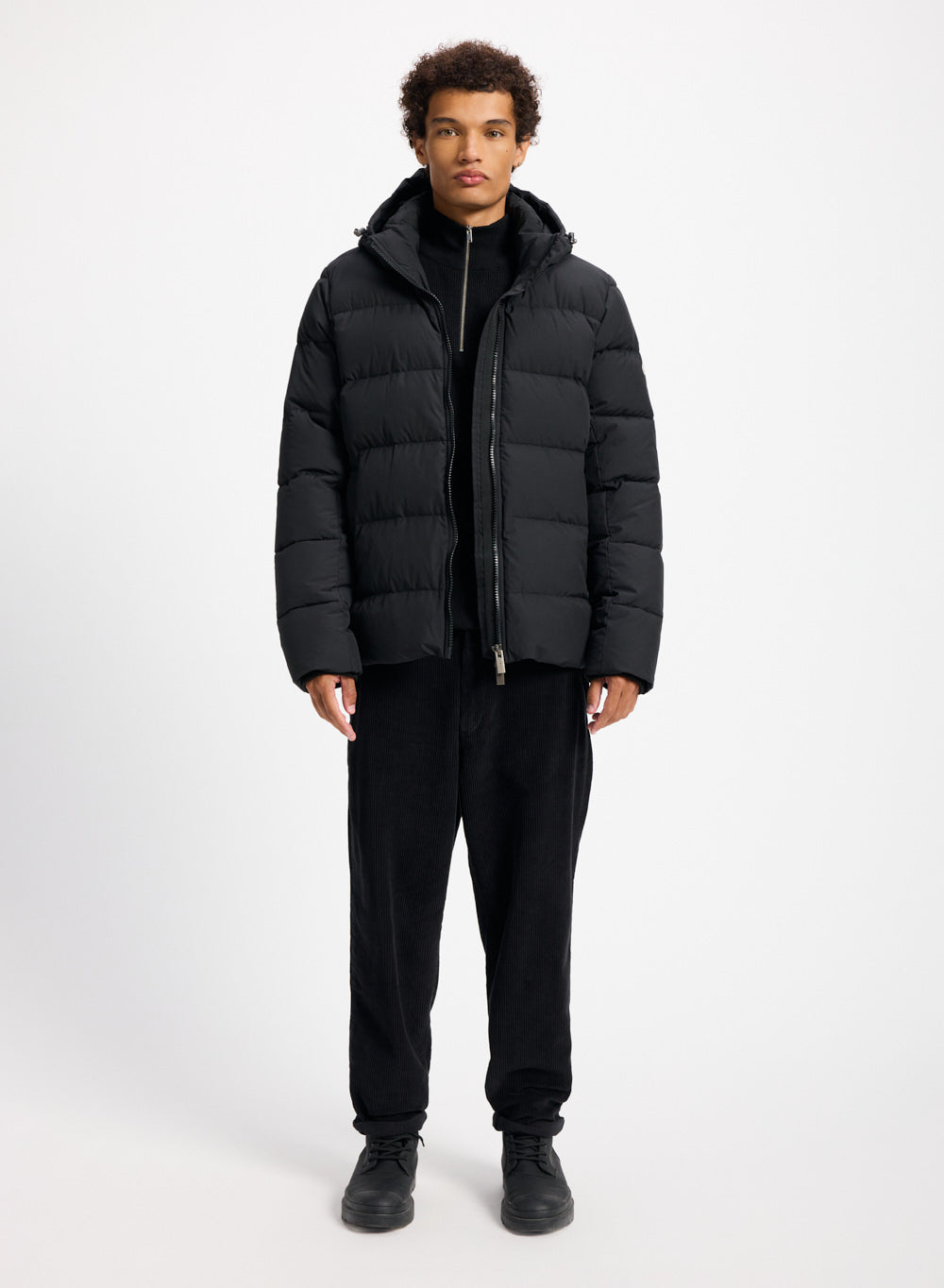 Doudoune à capuche amovible Pyrenex Spoutnic noire