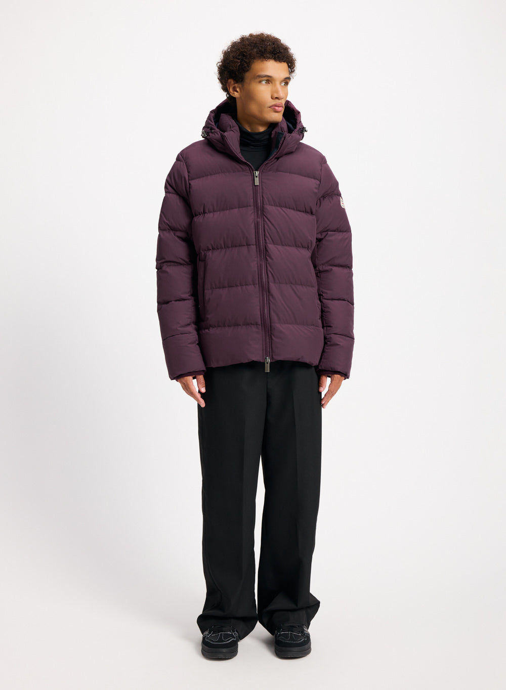 Doudoune à capuche amovible Pyrenex Spoutnic bordeaux