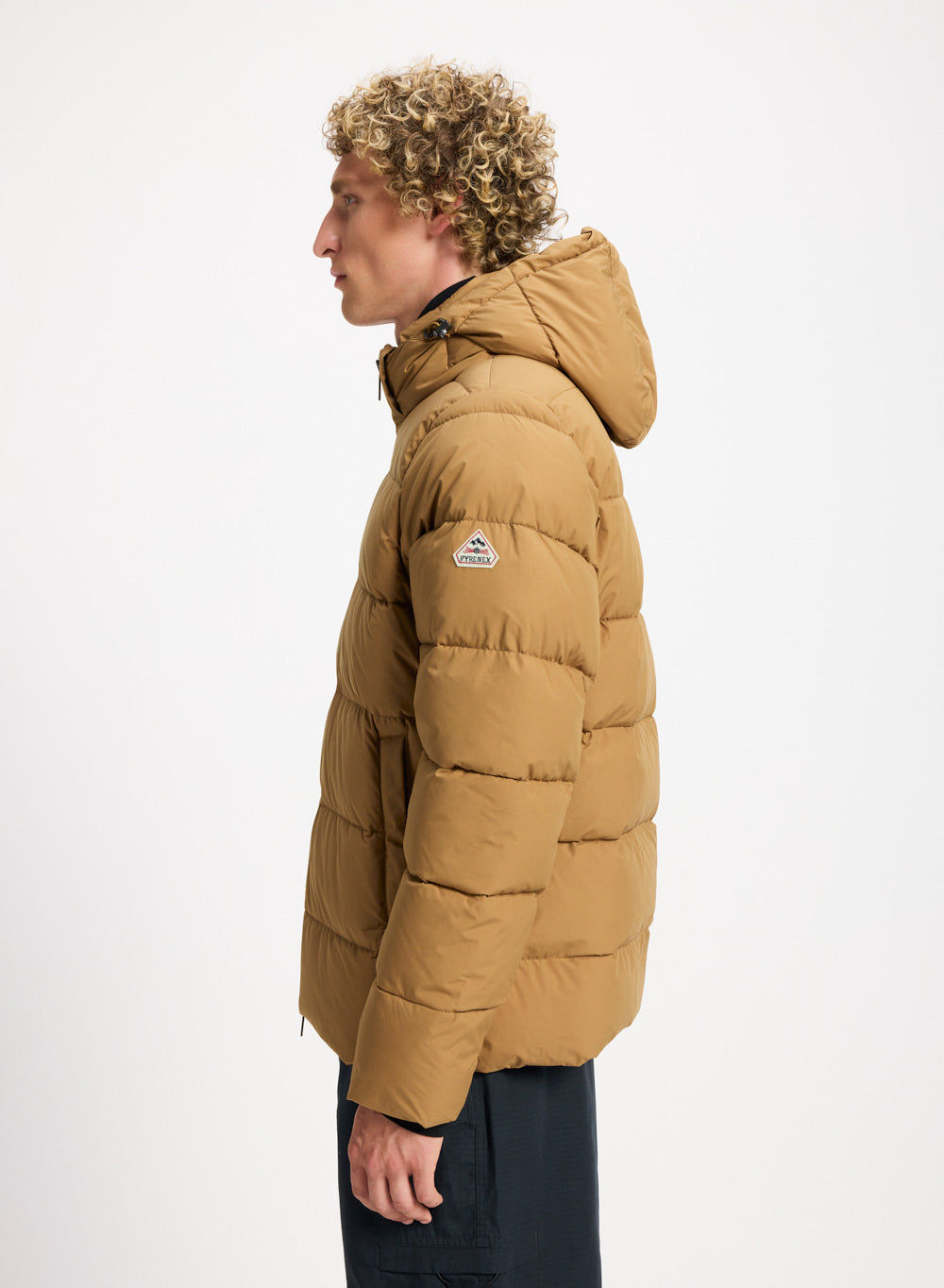 Doudoune à capuche amovible Pyrenex Spoutnic cuivre