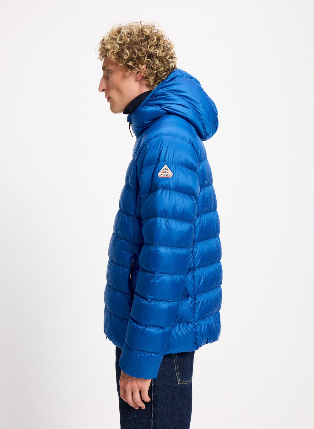Doudoune Arial à capuche homme Pyrenex bleue