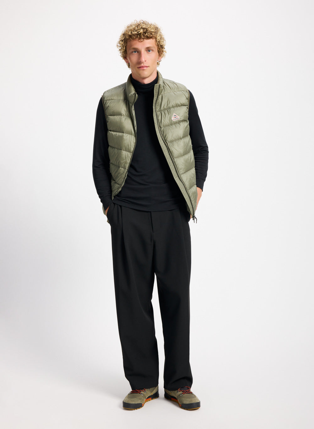 Doudoune sans-manches homme Pyrenex Arial khaki clair