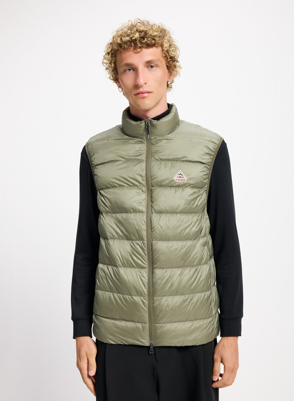 Doudoune sans-manches homme Pyrenex Arial khaki clair