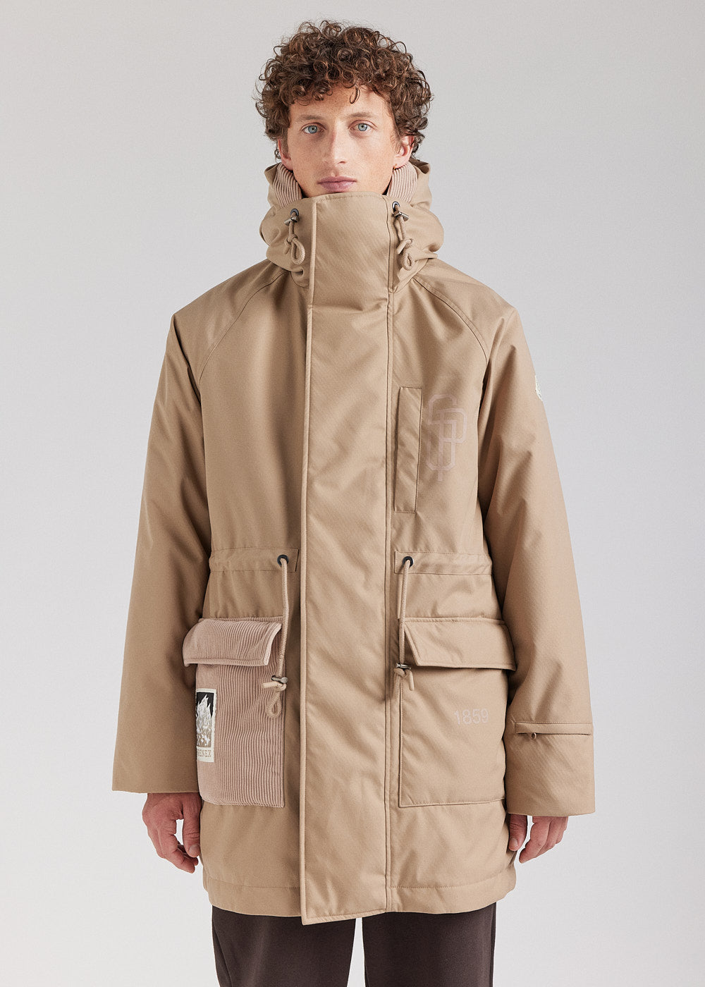 Parka hiver homme Pyrenex x Supakitch PRK Light Taupe