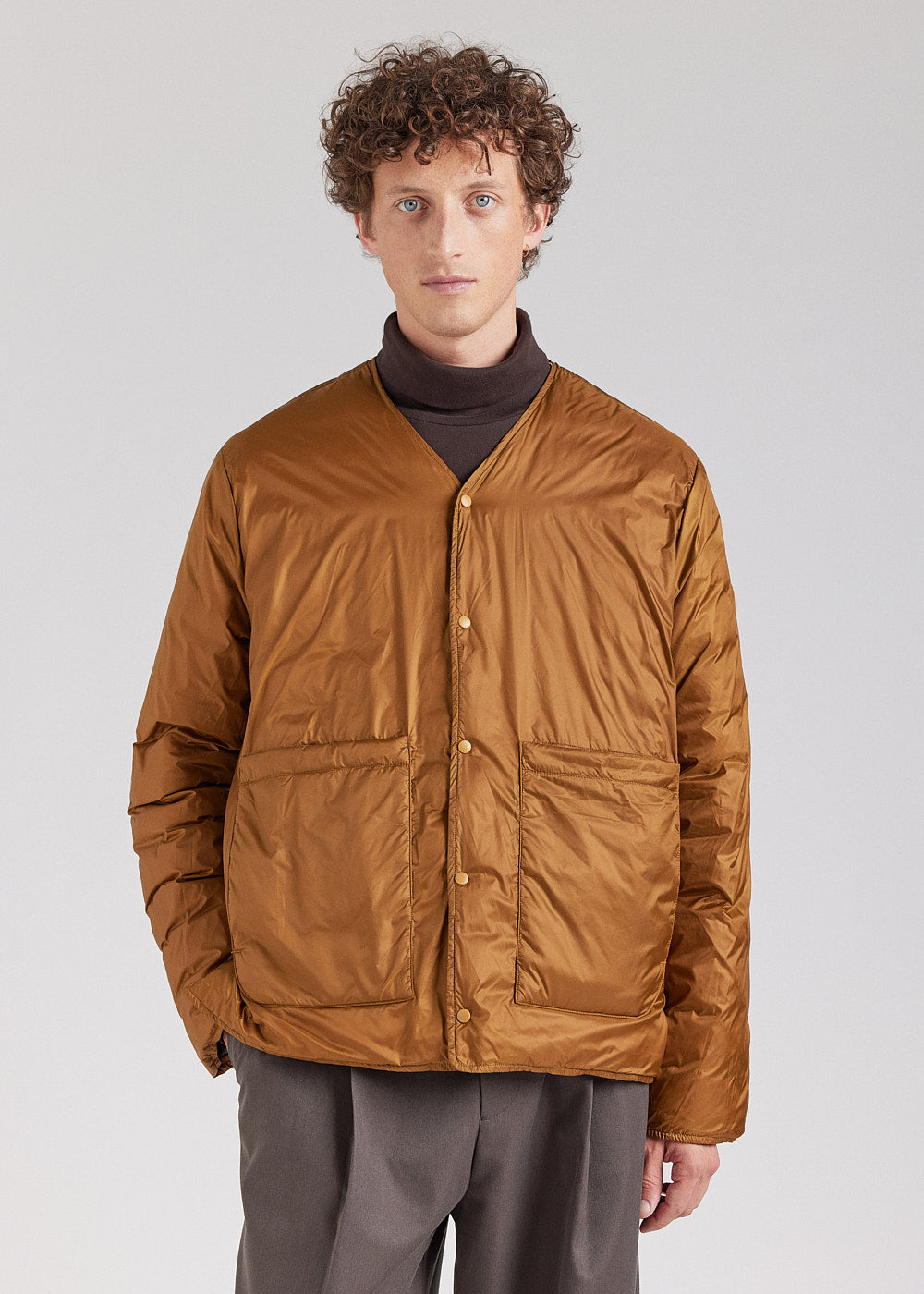 Doudoune légère réversible pour homme Pyrenex Ando bronze brown