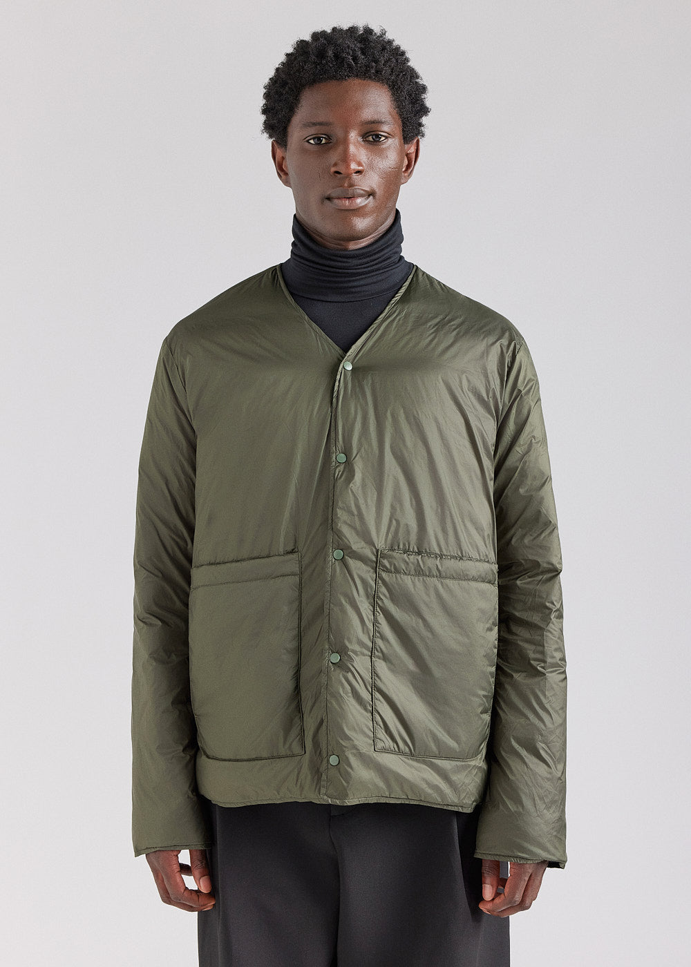 Doudoune légère réversible pour homme Pyrenex Ando deep khaki
