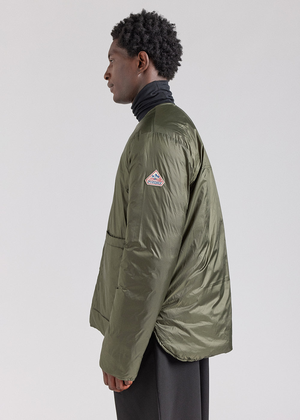 Doudoune légère réversible pour homme Pyrenex Ando deep khaki