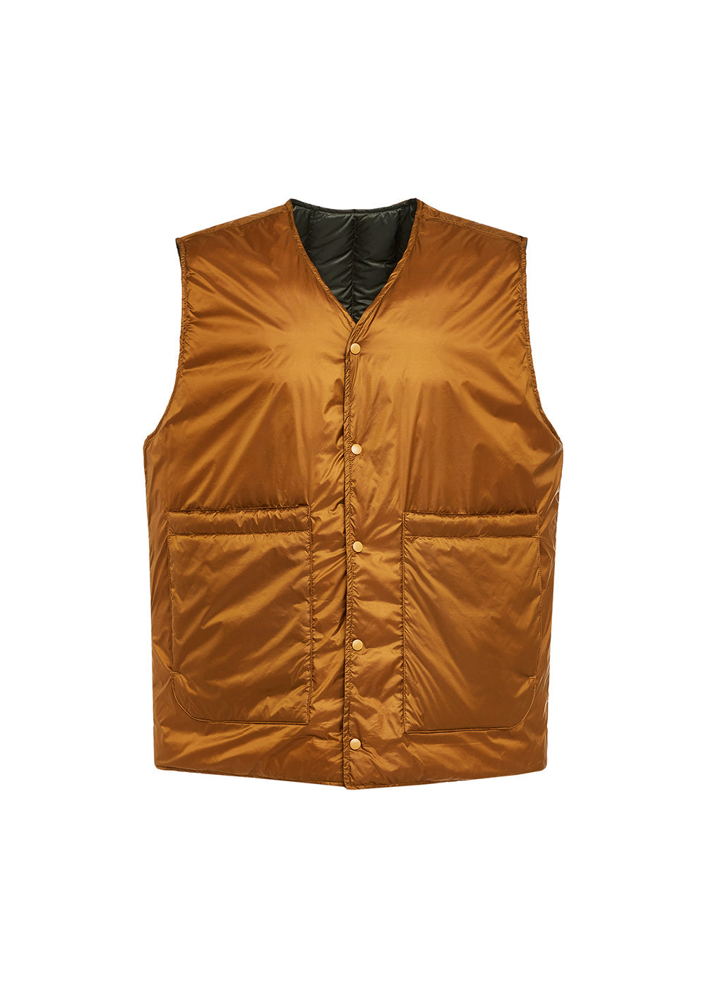 Gilet sans manches pour homme reversible Pyrenex Ando bronze brown
