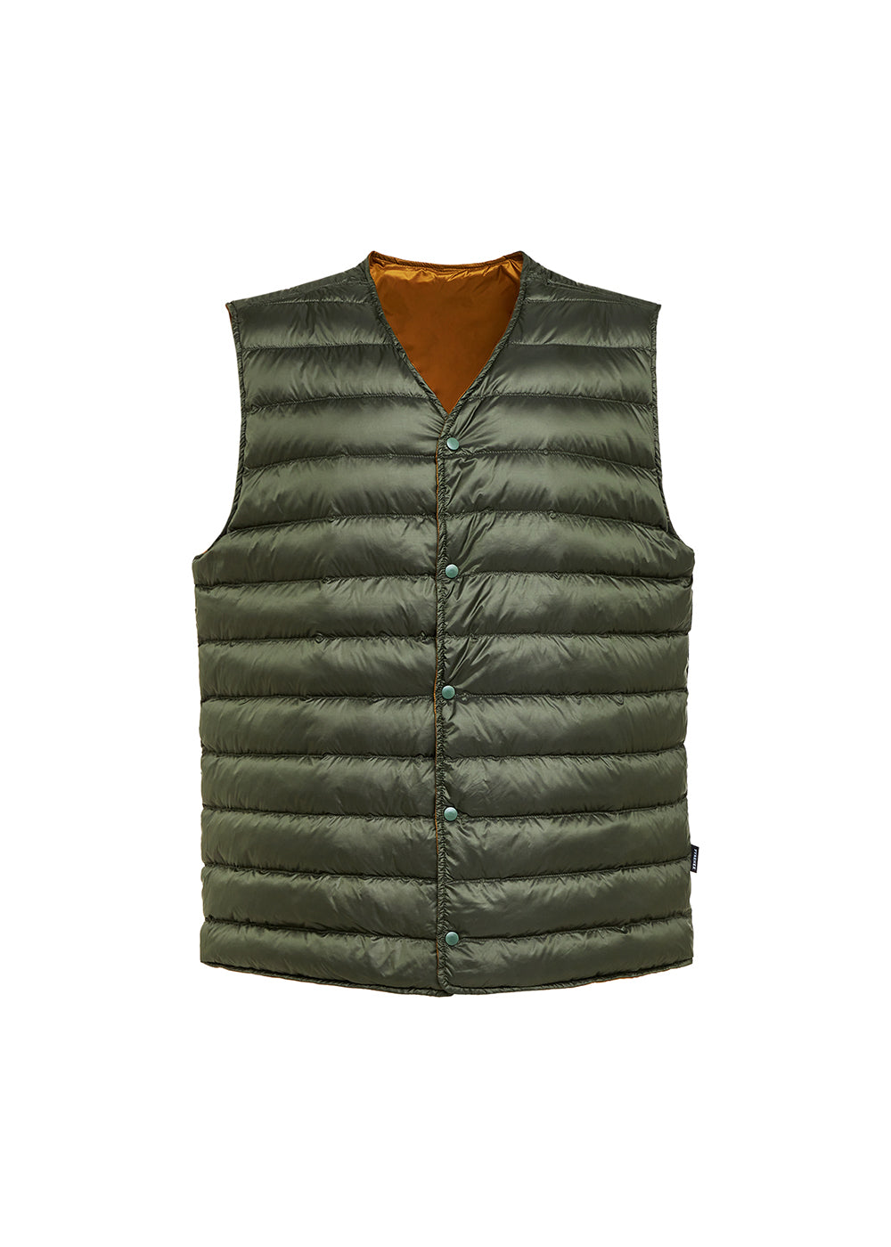 Gilet sans manches pour homme reversible Pyrenex Ando bronze brown