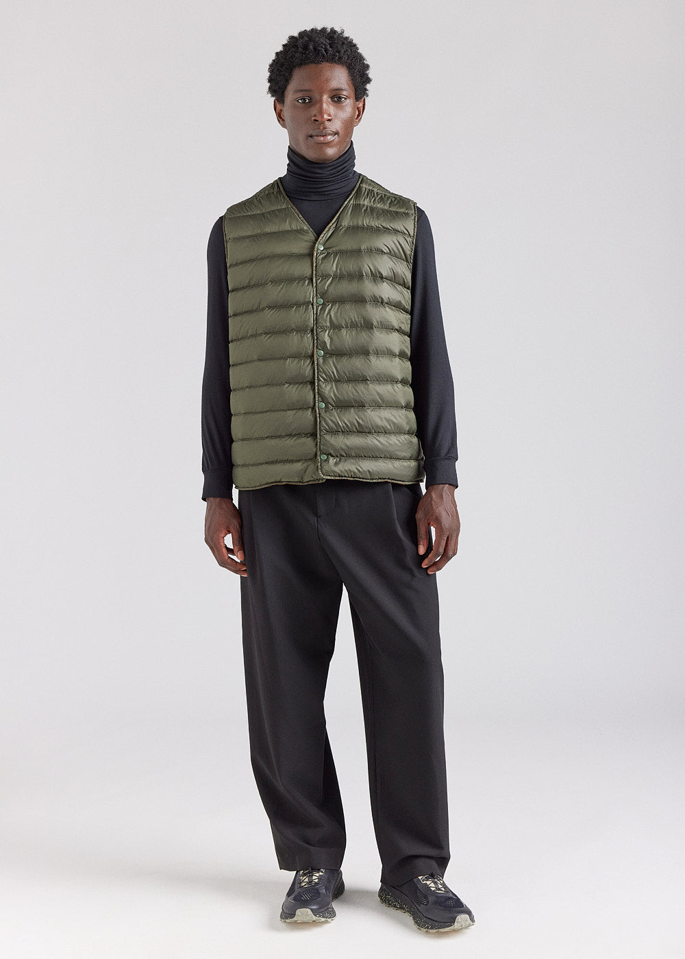 Gilet sans manches pour homme reversible Pyrenex Ando bronze brown