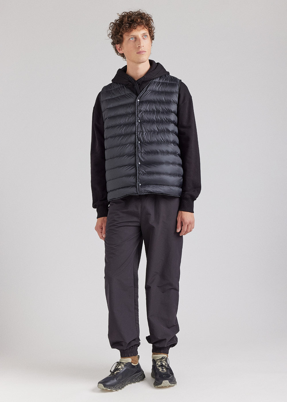 Gilet sans manches pour homme reversible Pyrenex Ando deep khaki