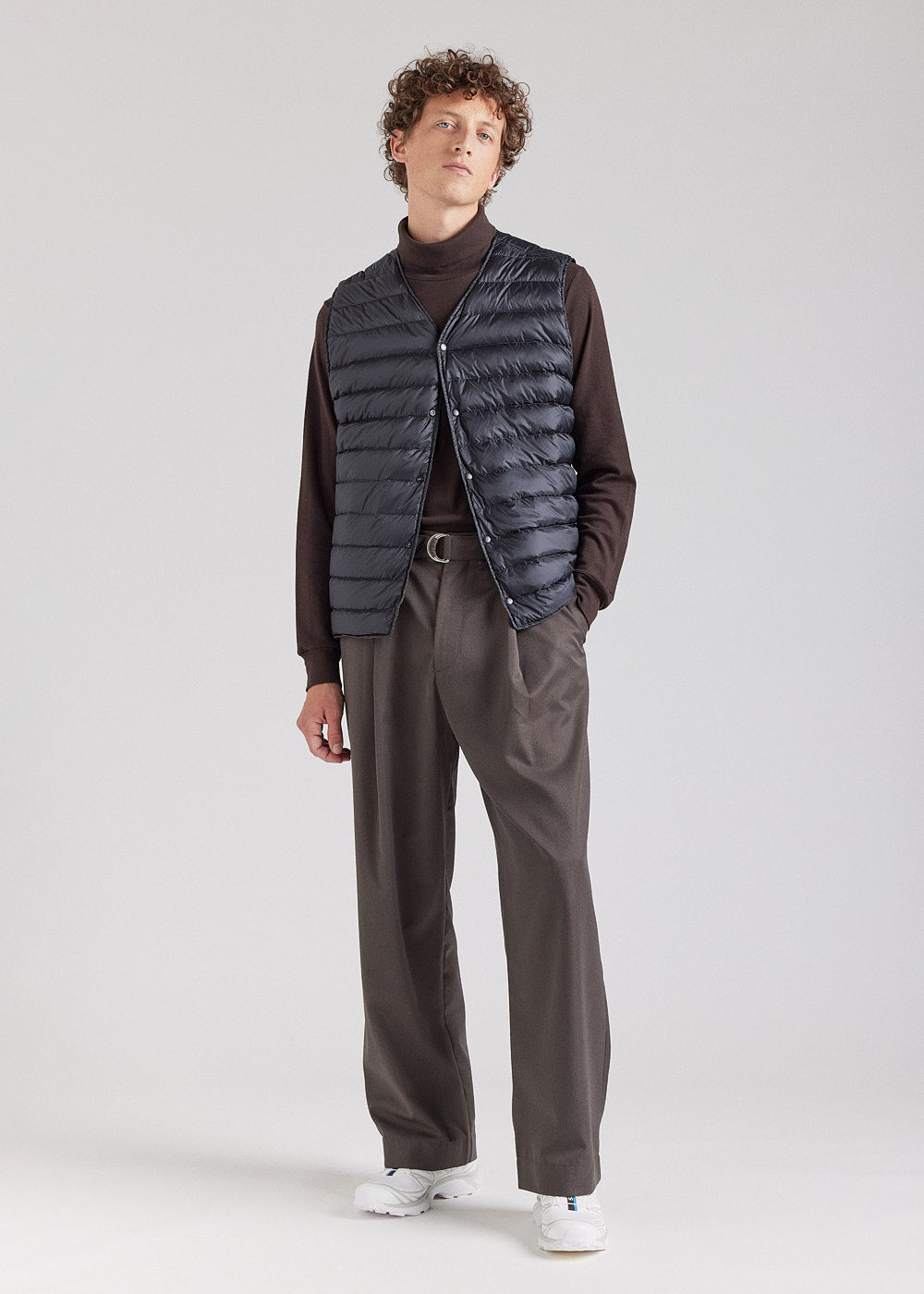 Gilet sans manches pour homme reversible Pyrenex Ando deep khaki