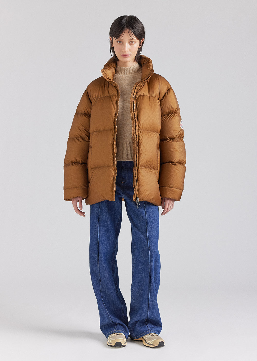 Doudoune unisexe chaude Pyrenex Shift Ripstop bronze brown
