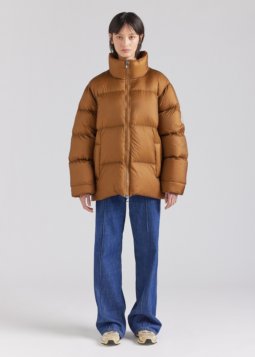 Doudoune unisexe chaude Pyrenex Shift Ripstop bronze brown