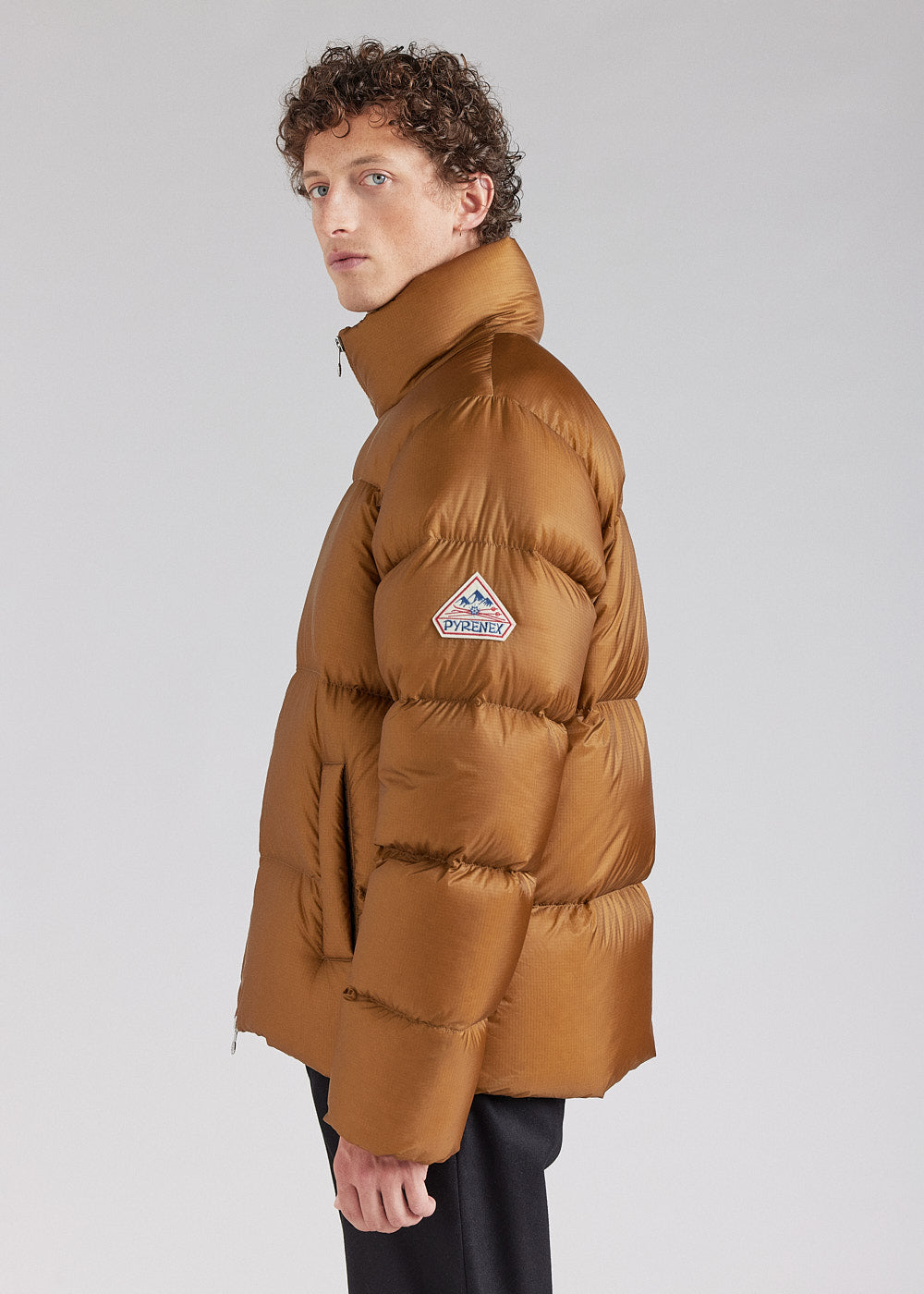 Doudoune unisexe chaude Pyrenex Shift Ripstop bronze brown