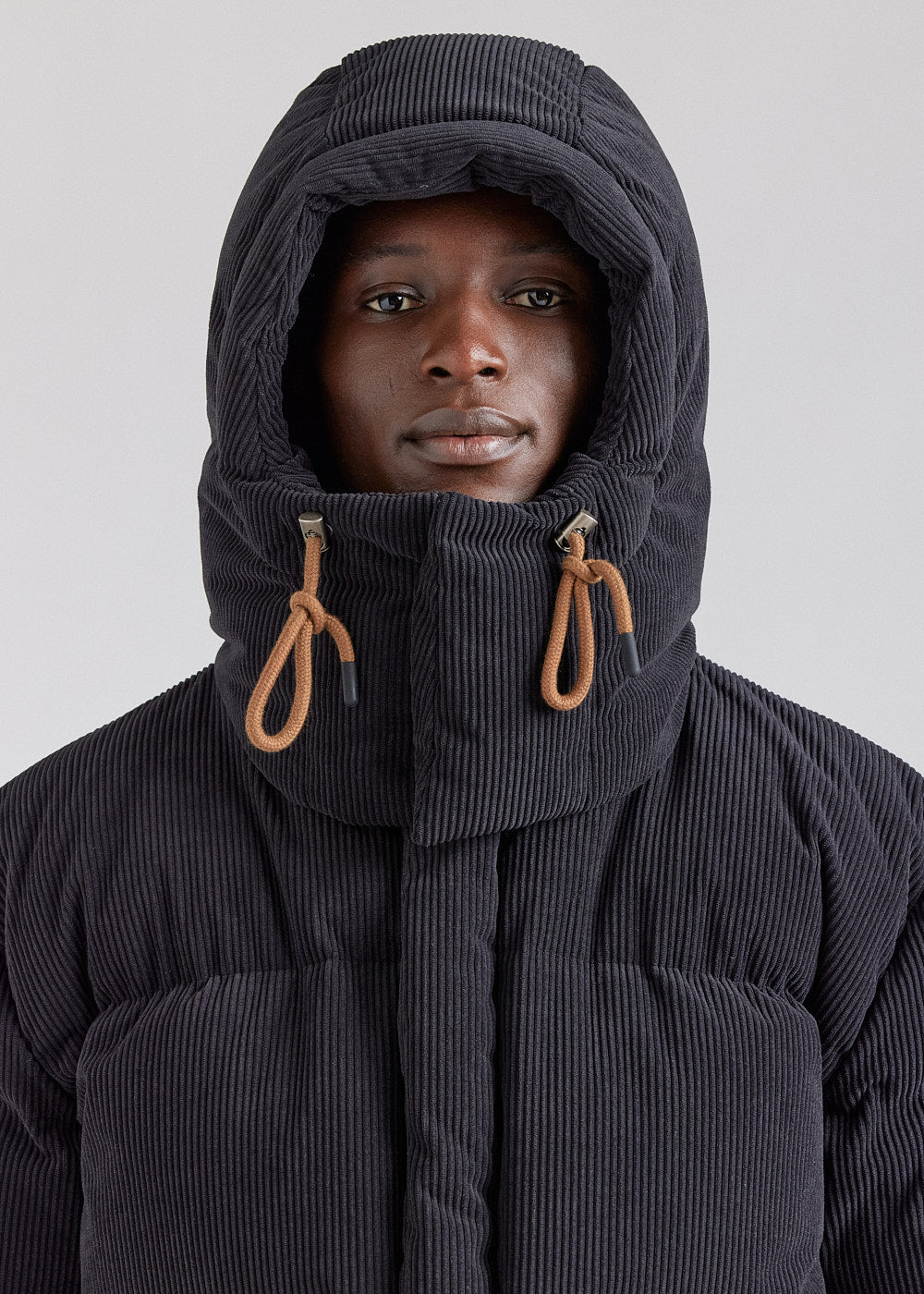 Doudoune homme en velours Pyrenex x Supakitch Big Puffer noire