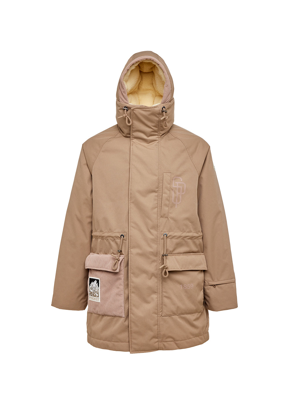 Parka hiver homme Pyrenex x Supakitch PRK Light Taupe