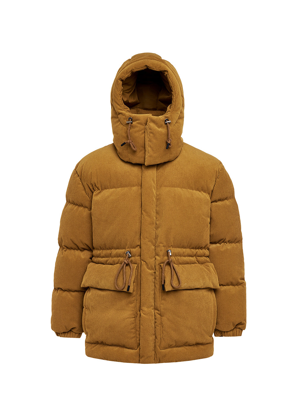 Doudoune homme en velours Pyrenex x Supakitch Big Puffer Bronze Brown