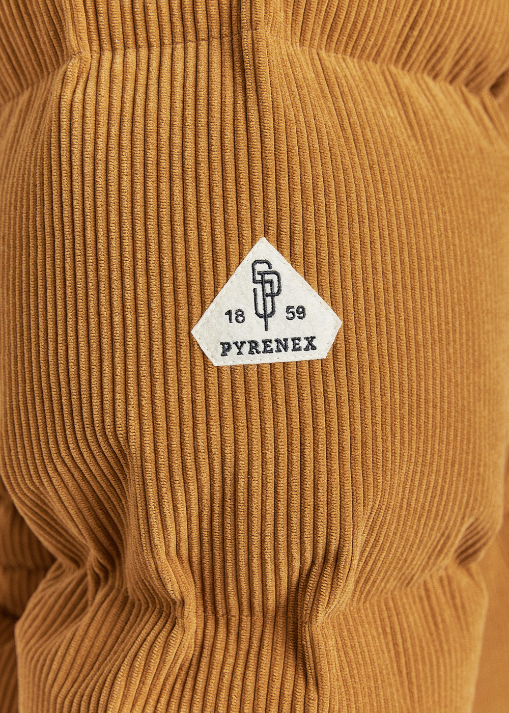 Doudoune homme en velours Pyrenex x Supakitch Big Puffer Bronze Brown