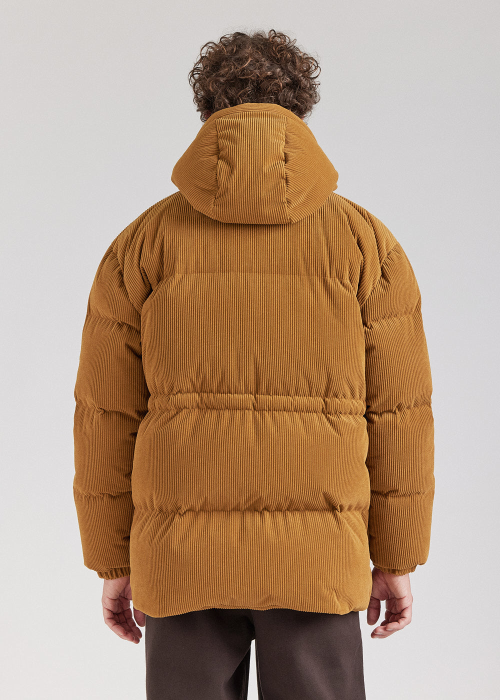 Doudoune homme en velours Pyrenex x Supakitch Big Puffer Bronze Brown
