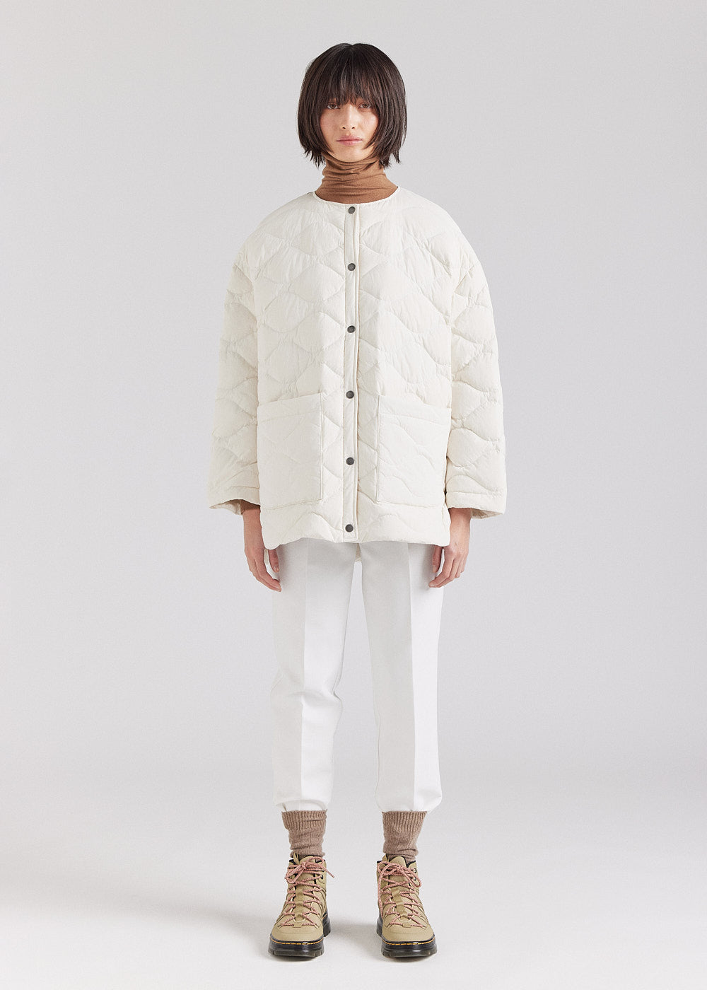 Doudoune légère pour femme Pyrenex Sienna chalk