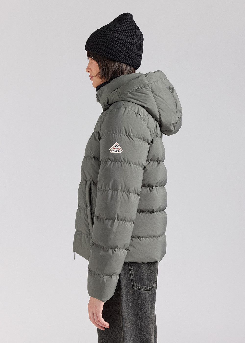 Doudoune femme Pyrenex Spoutnic à capuche amovible deep khaki