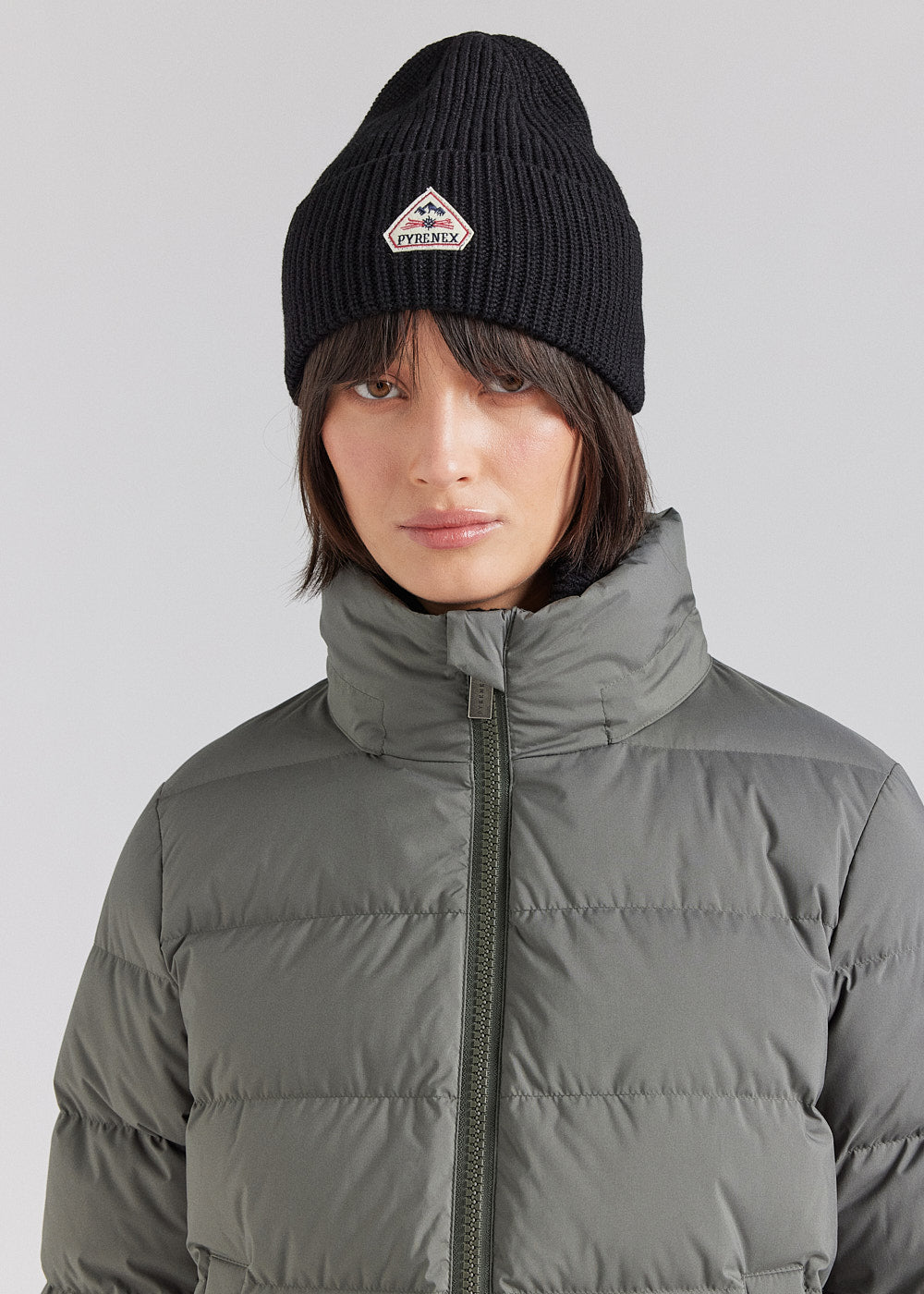 Doudoune femme Pyrenex Spoutnic à capuche amovible deep khaki