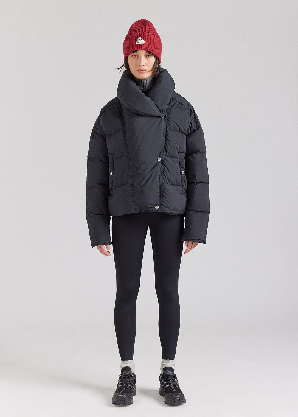 Doudoune à col enveloppant pour femme Pyrenex Judith noire