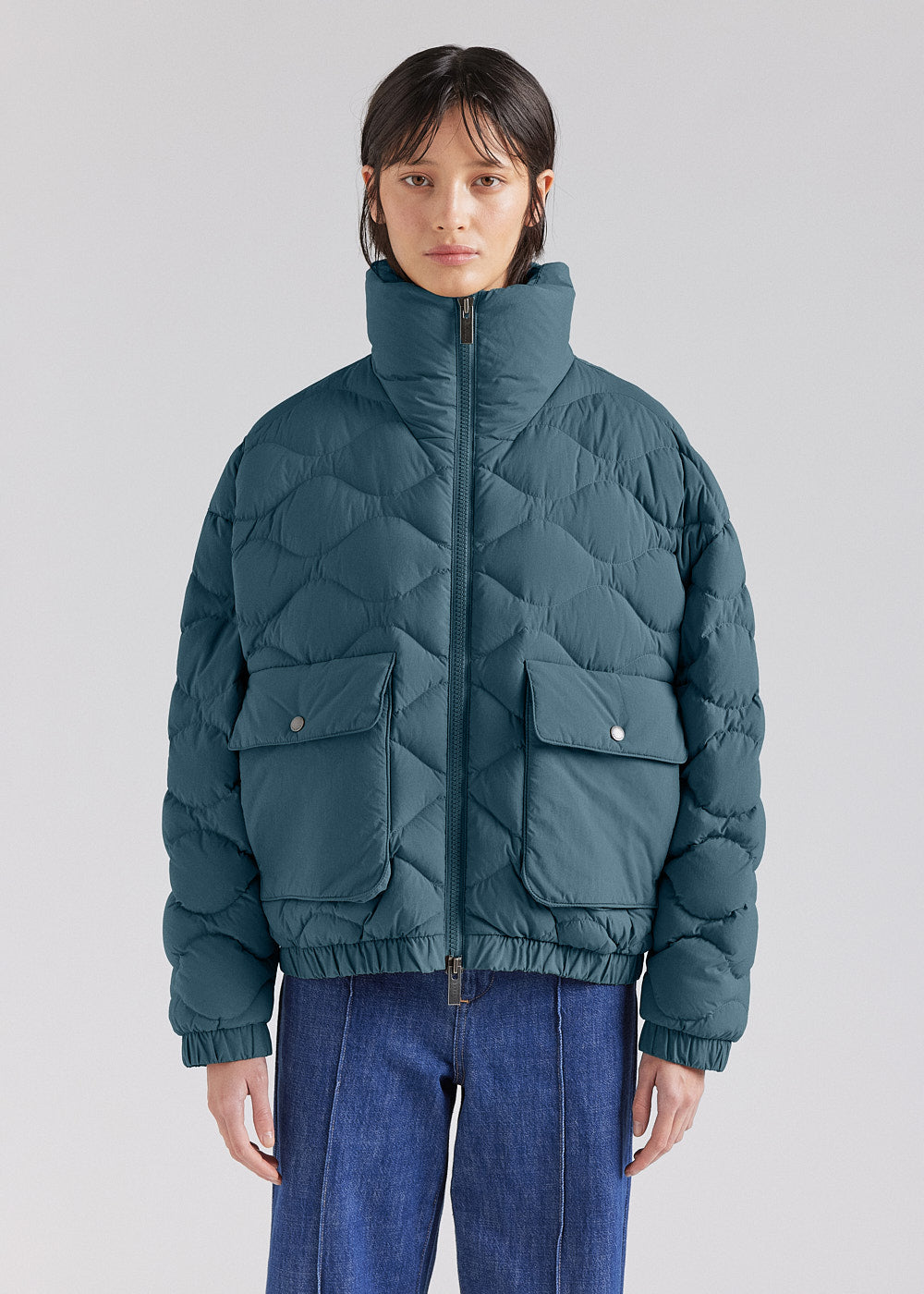 Doudoune courte bomber Pyrenex Enola baltic green