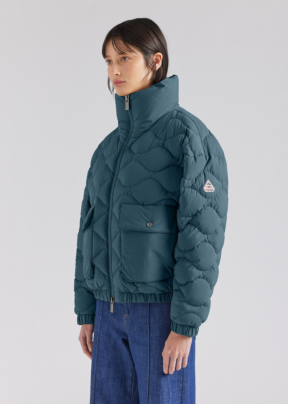 Doudoune courte bomber Pyrenex Enola baltic green