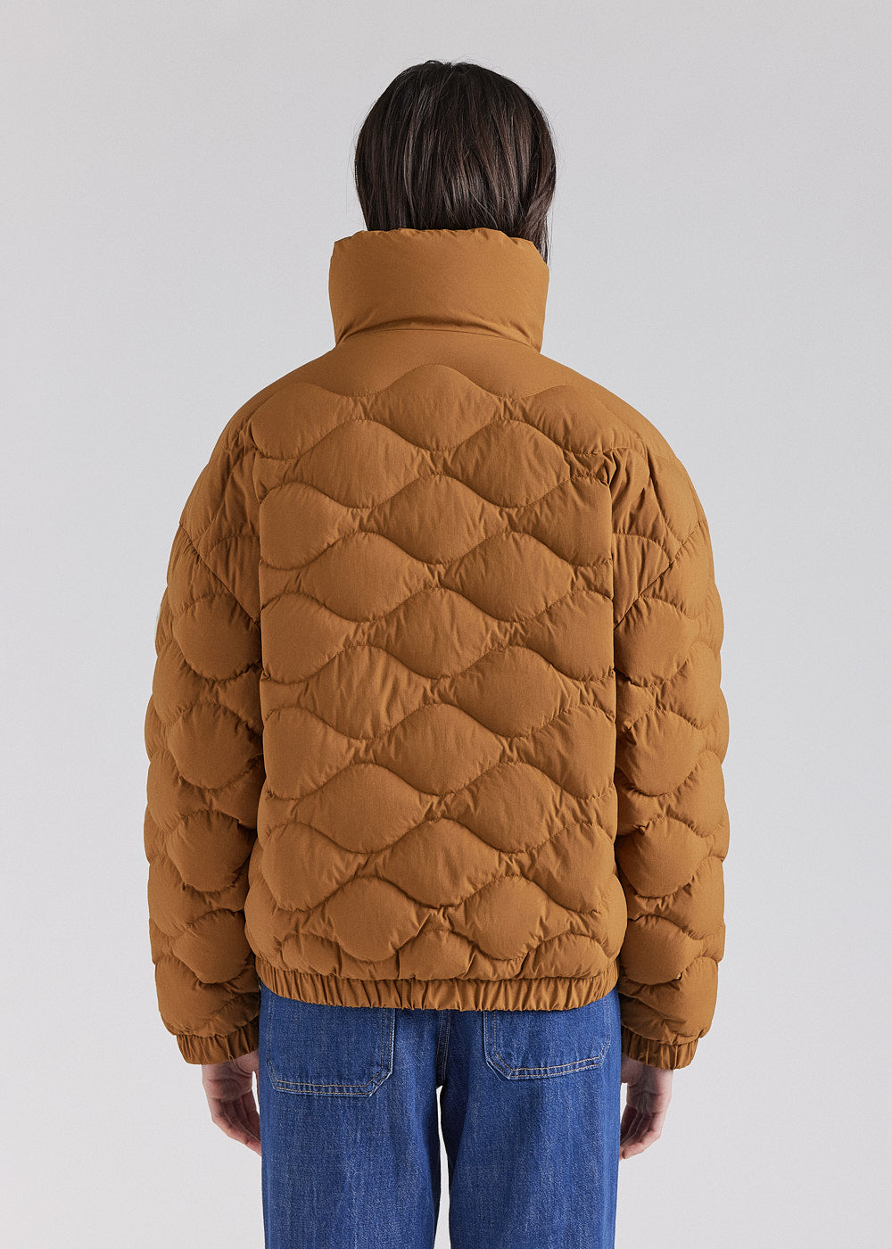 Doudoune courte bomber Pyrenex Enola bronze brown