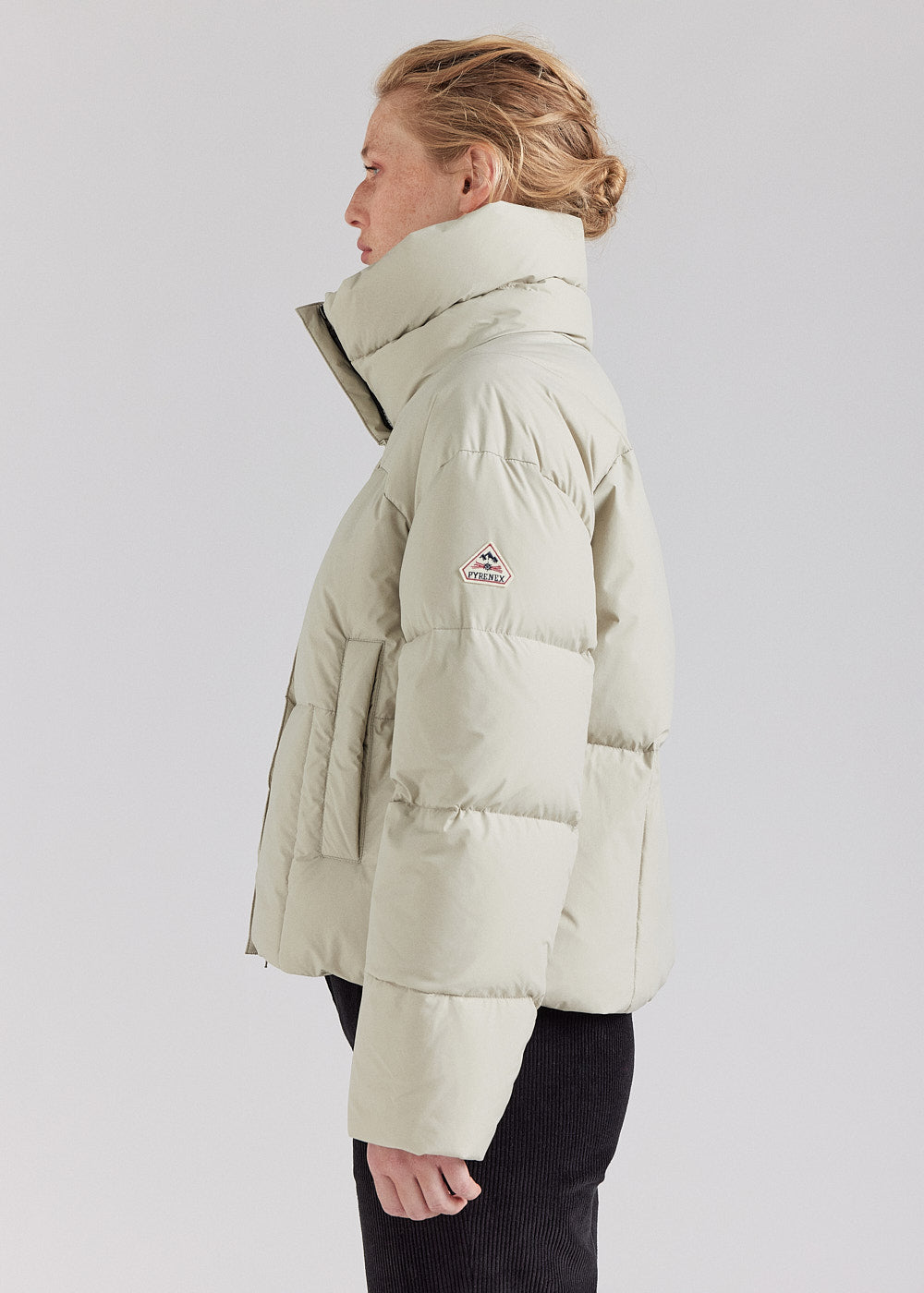 Doudoune courte femme Pyrenex Harmonie Crop Willow Grey