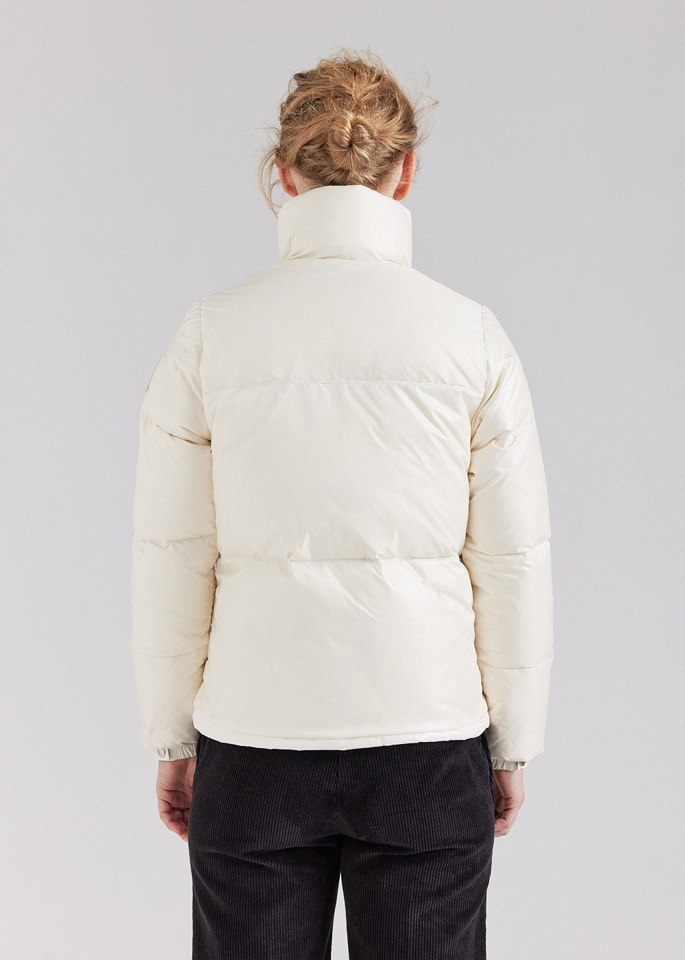 Doudoune courte et brillante pour femme Pyrenex Goldin Chalk