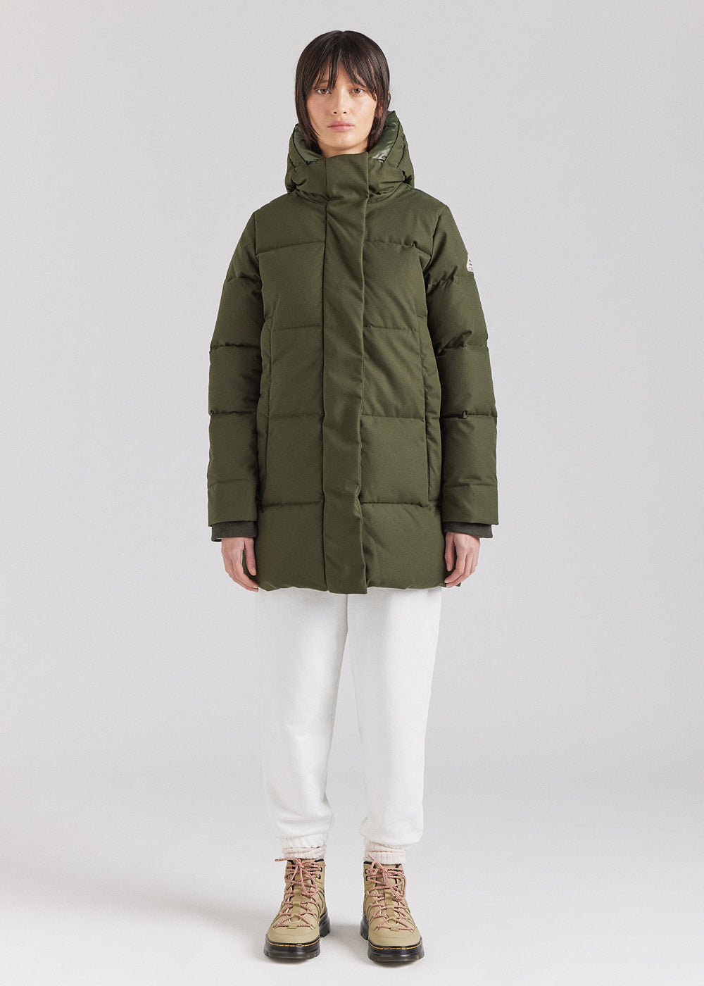 Doudoune Pyrenex Phenix femme recylée en duvet naturel Deep Khaki