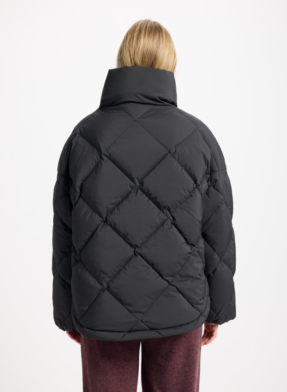 Doudoune oversize femme Pyrenex Adele avec col enveloppant noire