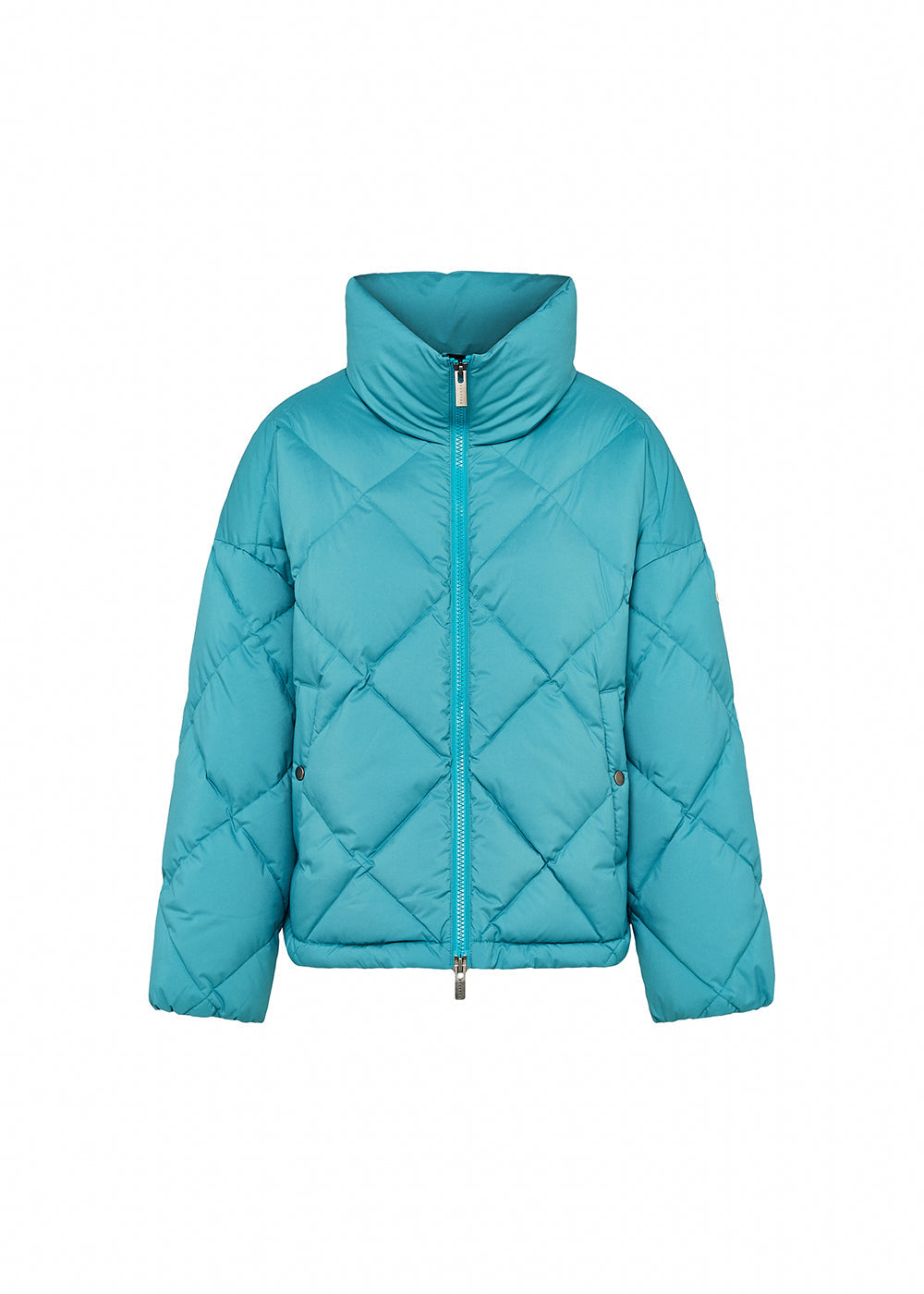 Doudoune oversize femme Pyrenex Adele avec col enveloppant turquoise
